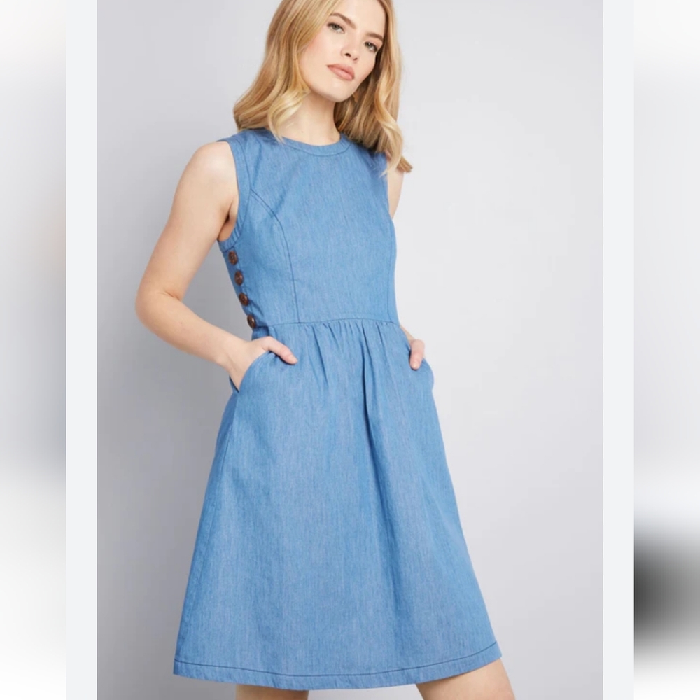 NWT ModCloth Being Breezy A-Line Dress